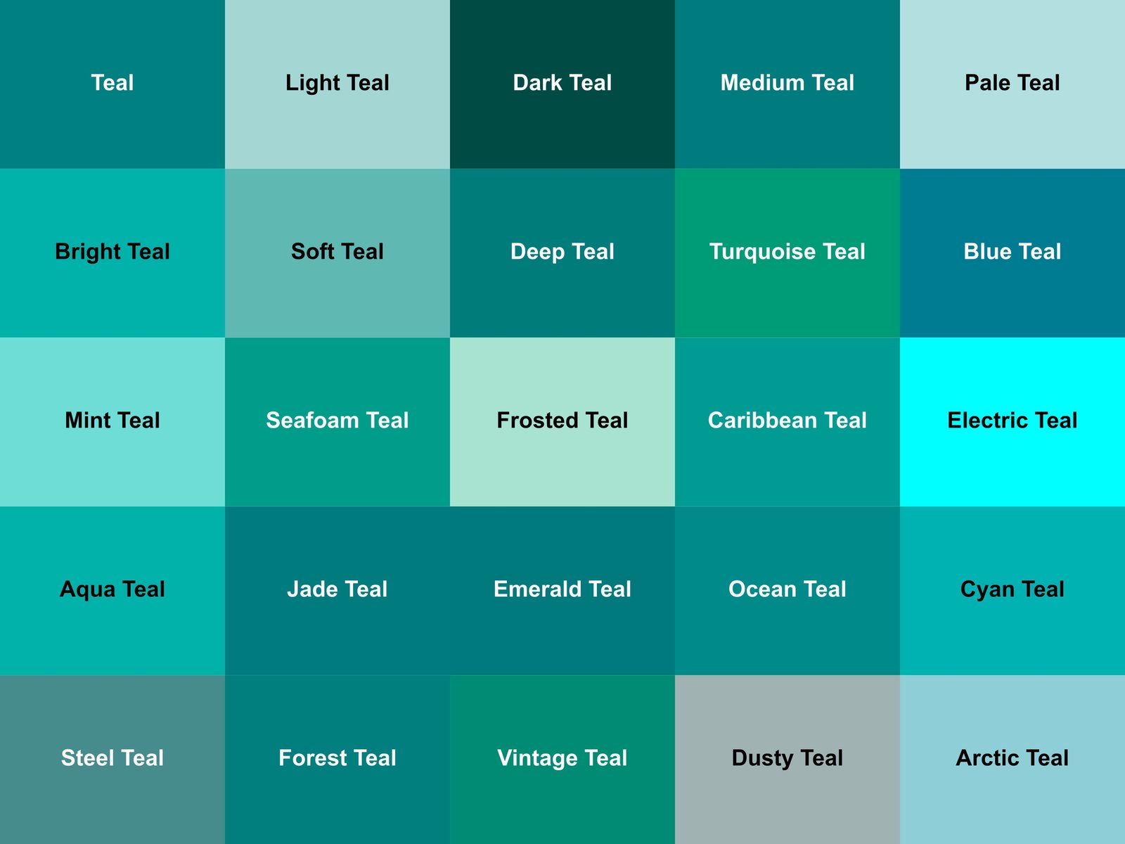 Colors: Teal