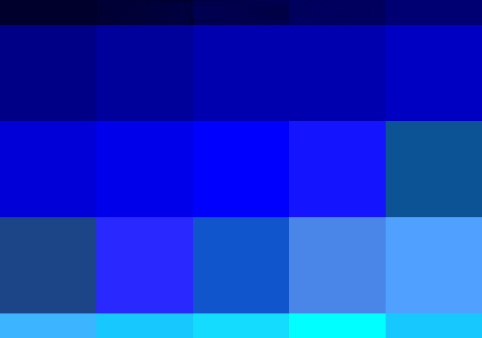Colors: Which Blue?